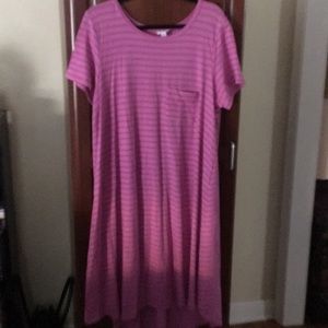 Pink striped dress